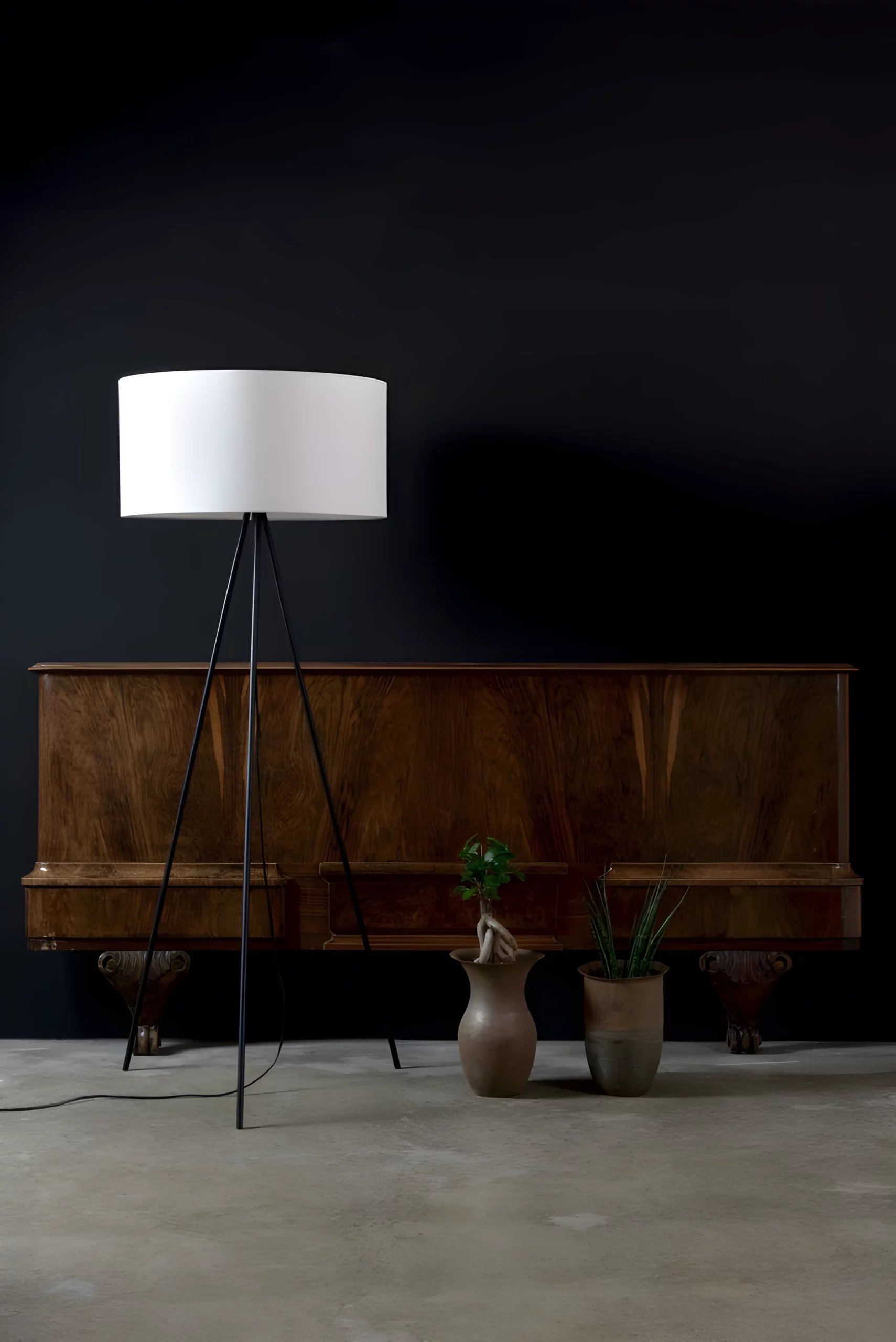 Lampa podłogowa Simple - kolor biały - LGH0521