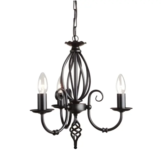 Żyrandol Rustic - kolor Czarny - ART3 BLACK