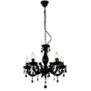 Żyrandol Magnolia - kolor Czarny - RLD94016-5B