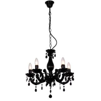 Żyrandol Magnolia - kolor Czarny - RLD94016-5B