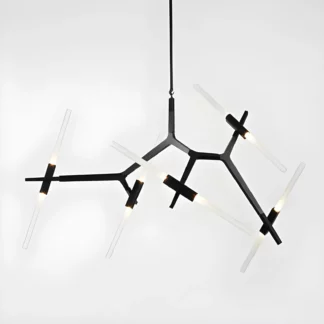 Dekoracyjna lampa Sticks 10 - regulacja ramion - czarna
