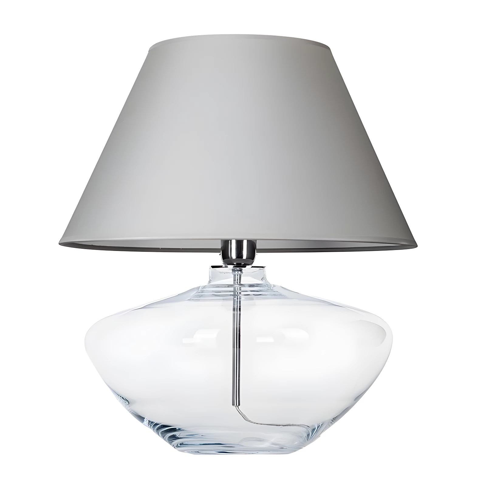 Lampa stołowa Madrid - kolor transparentny, Szary - L008031203