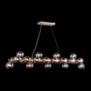 Lampa wisząca Dallas  - kolor beżowy, złoty - MOD547PL-25G