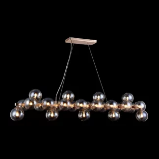 Lampa wisząca Dallas - kolor beżowy, złoty - MOD547PL-25G