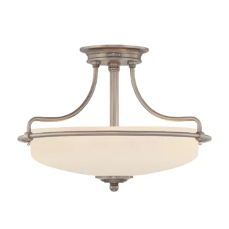 Lampa sufitowa Griffin - kolor biały, srebrny - QZ/GRIFFIN/SFSAN