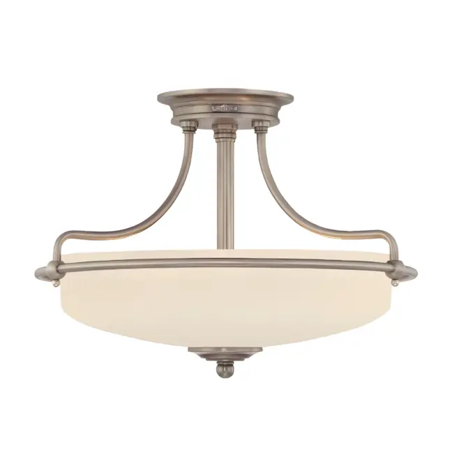 Lampa sufitowa Griffin - kolor biały, srebrny - QZ/GRIFFIN/SFSAN