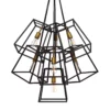 Industrialna lampa wsząca Fulton - Ardant Decor - metalowa, brązowa
