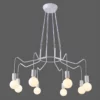 Biała lampa wisząca Basso - do salonu