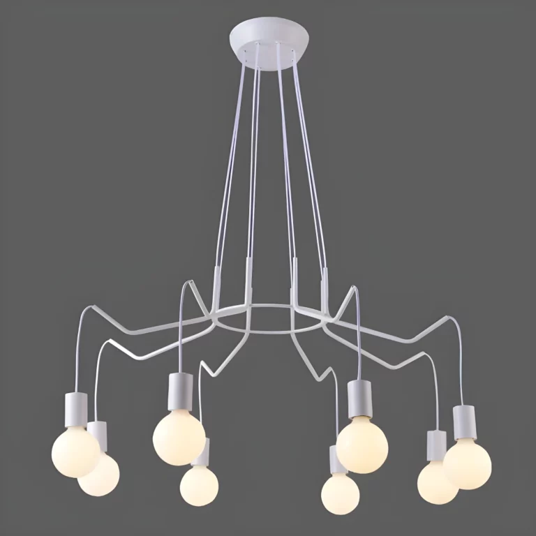 Biała lampa wisząca Basso - do salonu