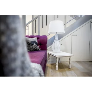 Lampa stołowa Modena White  - kolor biały, transparentny - L036089230