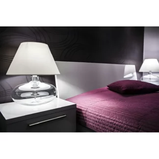 Lampa stołowa Stockholm  - kolor transparentny, Czarny - L005031214