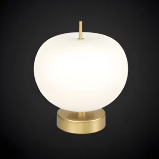 Lampa stołowa Apple - kolor biały, złoty - LA058/T