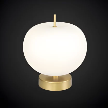 Lampa stołowa Apple  - kolor biały, złoty - LA058/T