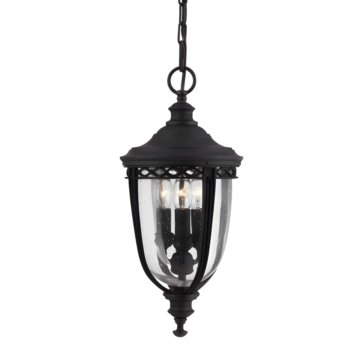Lampa wisząca English Bridle - kolor transparentny, Czarny - FE/EB8/M BLK