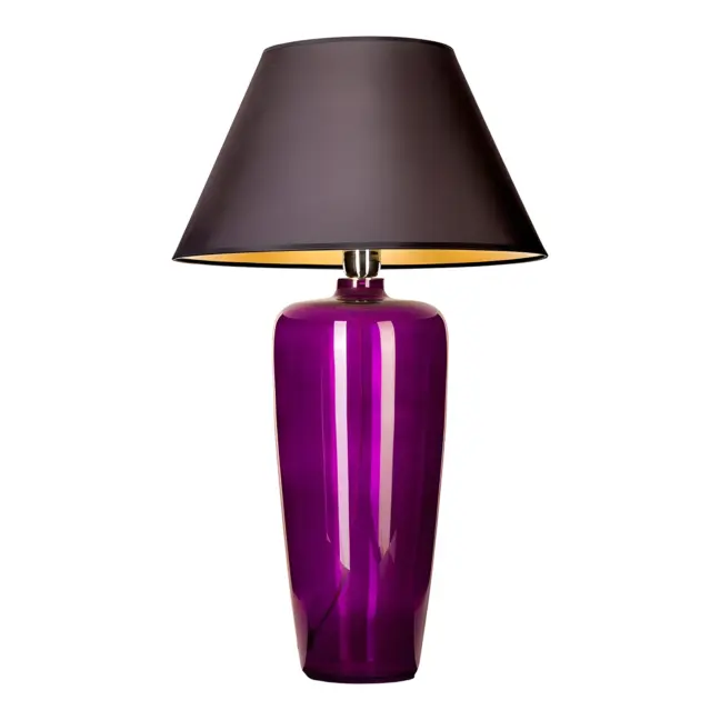 Lampa stołowa Bilbao - kolor Czarny, Fioletowy - L019711214