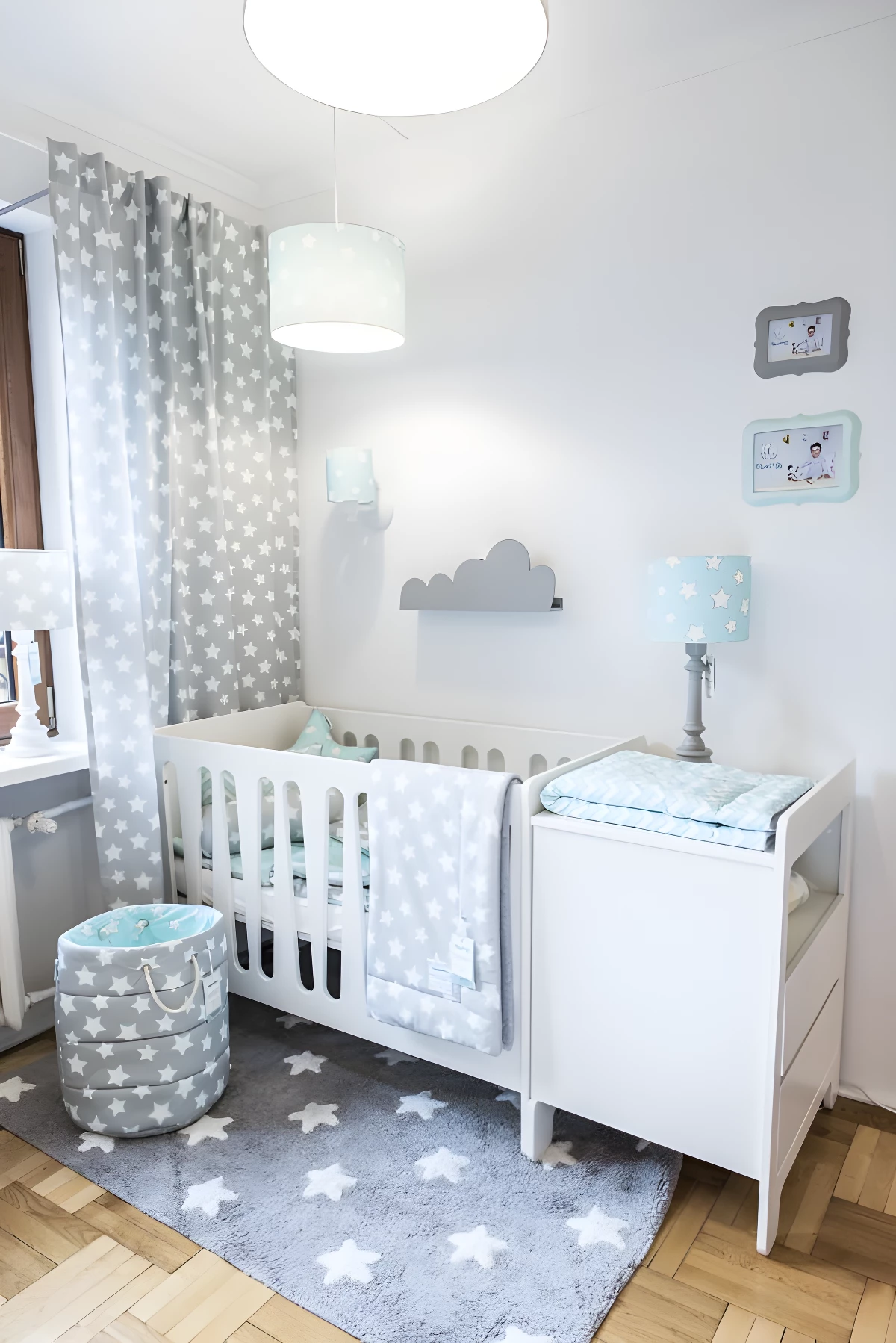 Kinkiet Stars - kolor Niebieski - STARS MINT WL