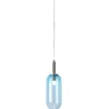 Niebieska lampa wisząca Fiuggi - szklana
