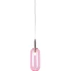 Różowa lampa wisząca Fiuggi ze szkła do sypialni i salonu