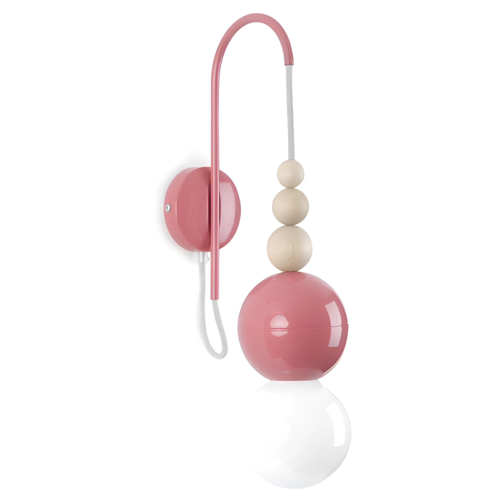 Różowy kinkiet żarówkowy Loft Bala