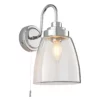 Kinkiet Ashbury  - kolor srebrny, transparentny - 77088