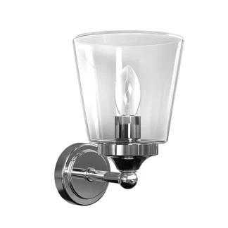 Kinkiet Bali - kolor srebrny, transparentny - 9353