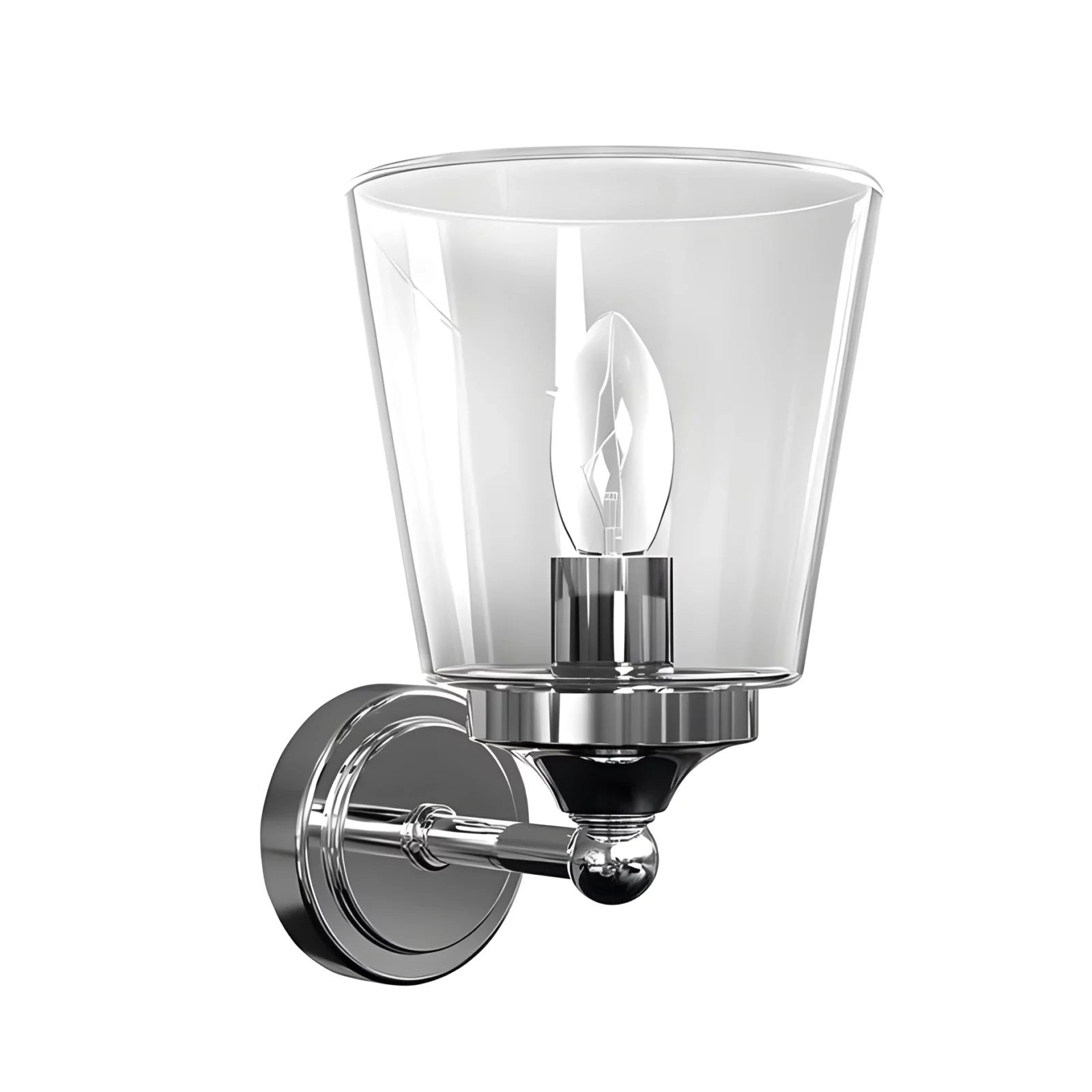 Kinkiet Bali - kolor srebrny, transparentny - 9353