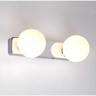 Kinkiet Brazos - kolor biały, srebrny - 6950