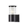 Kinkiet Bronx  - kolor transparentny, Czarny - O576WL-01B