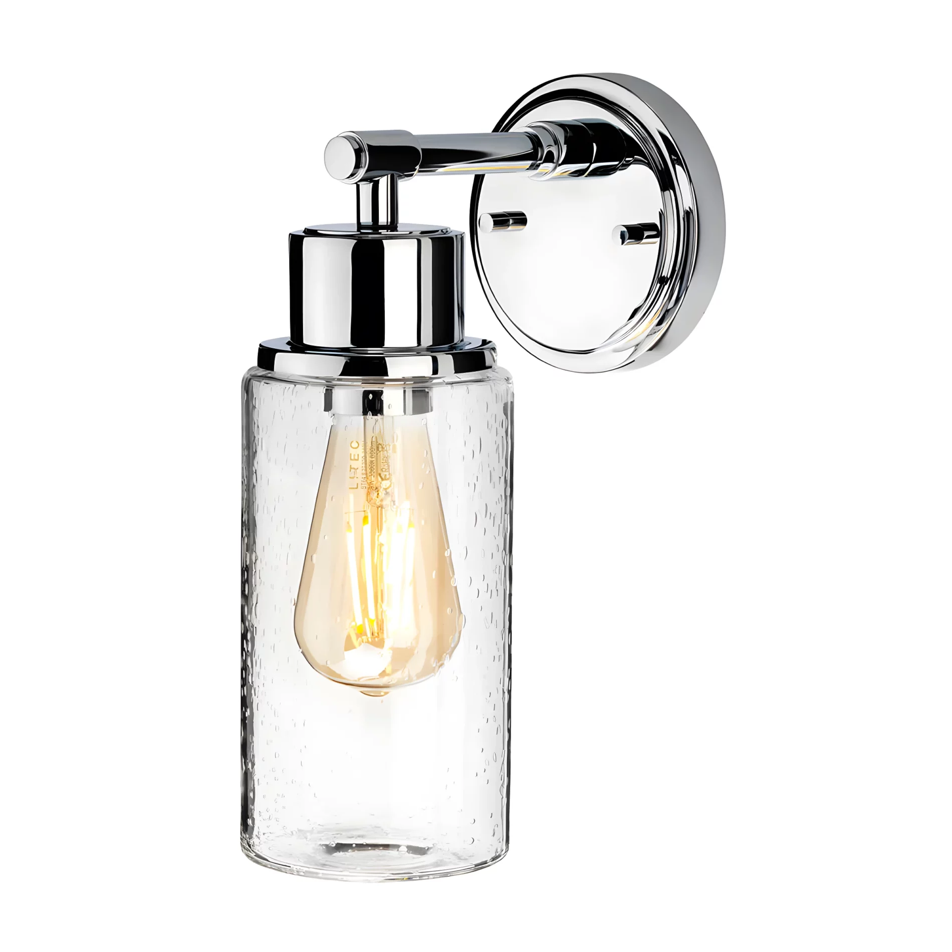 Kinkiet Morvah - kolor srebrny, transparentny - BATH/MORVAH1 PC