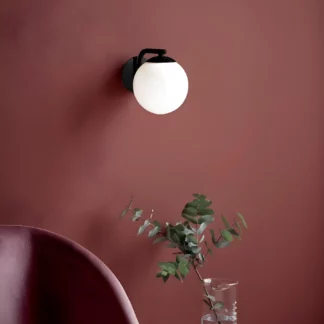 Kinkiet Grant - kolor biały, Czarny - 47091003