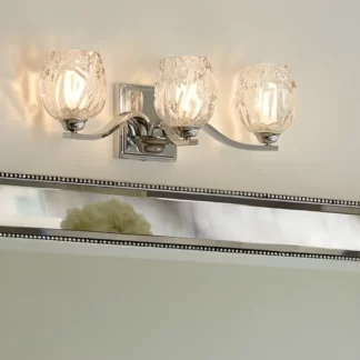 Kinkiet Kalli - kolor srebrny, transparentny - FE/KALLI3 BATH