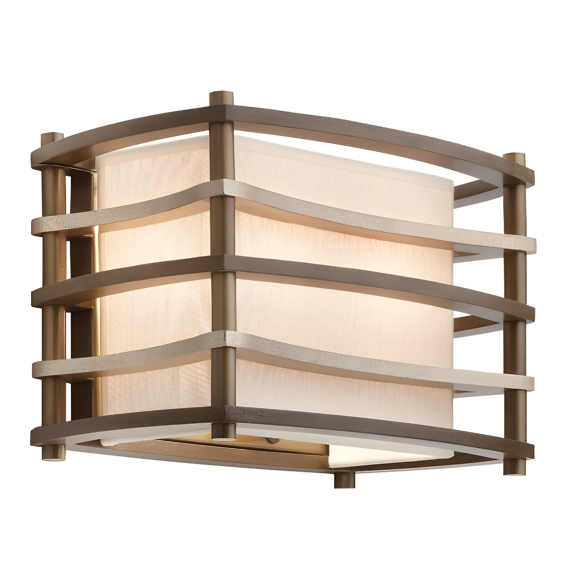 Kinkiet Moxie - kolor beżowy, brązowy - KL/MOXIE2