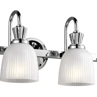 Kinkiet Cora - kolor biały, srebrny - KL/CORA4 BATH