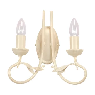 Kinkiet Olivia - kolor beżowy, złoty - OV2 IVORY/GOLD