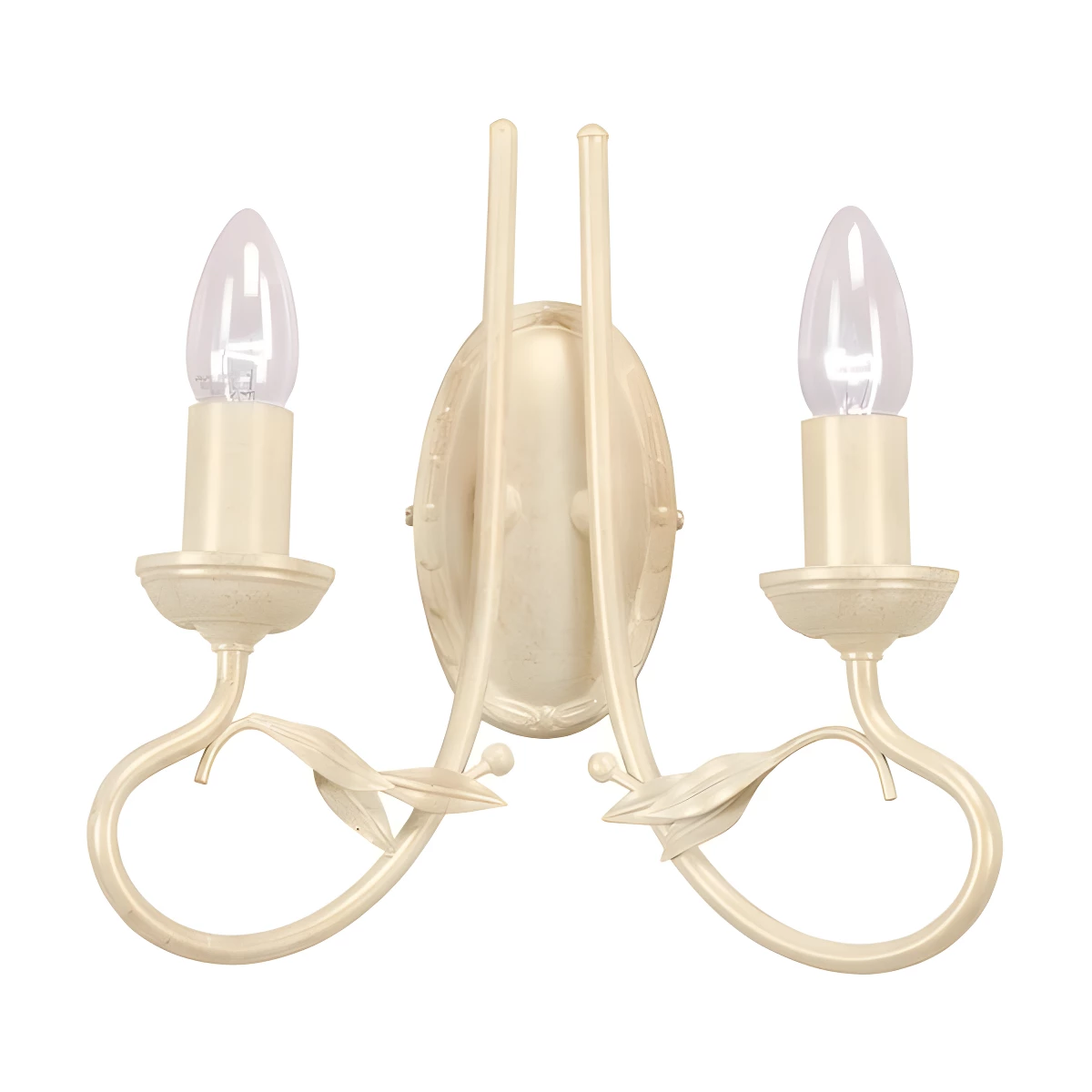 Kinkiet Olivia - kolor beżowy, złoty - OV2 IVORY/GOLD