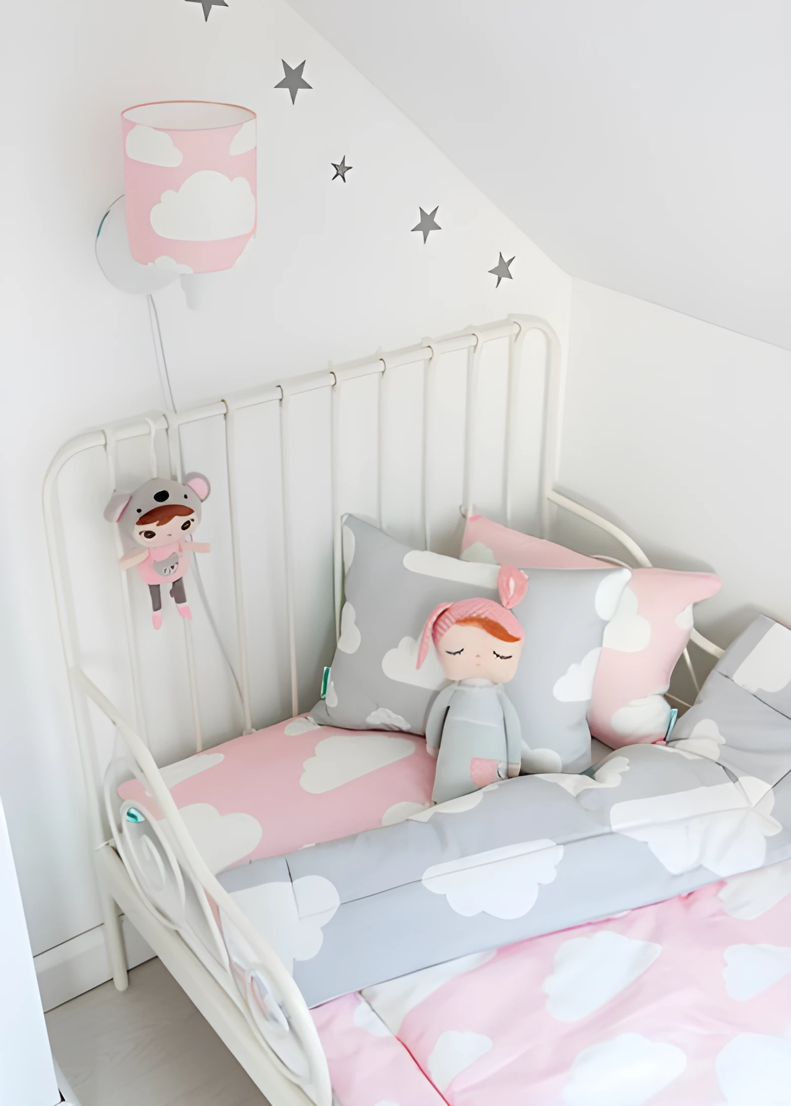 Kinkiet Chmurki - kolor różowy - CHMURKI PINK WL