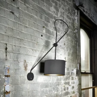 Kinkiet Viper - kolor złoty, Czarny - 6513