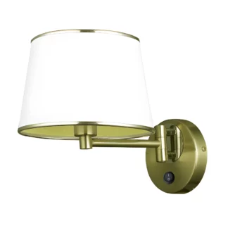 Kinkiet z abażurem Ibis do sypialni