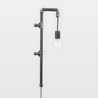 Lampa ścienna Wand - czarne rurki