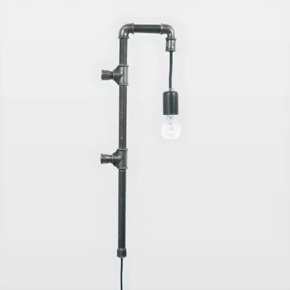 Lampa ścienna Wand - czarne rurki