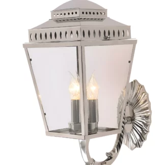 Kinkiet Mansion House - kolor srebrny, transparentny - MANSIONHS/WB1 PN