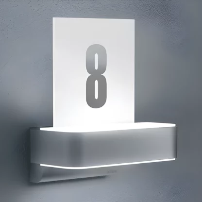 Kinkiet zewnętrzny L820 LED z numerem domu