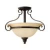 Lampa sufitowa Celia - kolor beżowy, brązowy - HK/CELLO/SF