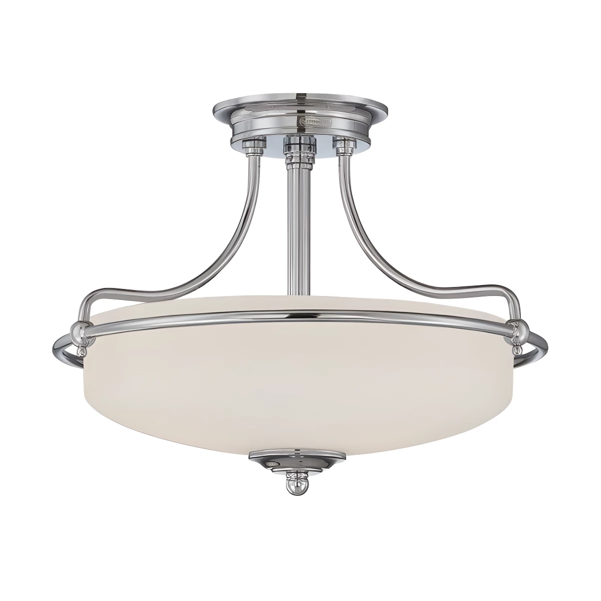 Lampa sufitowa Griffin - kolor biały, połysk, srebrny - QZ/GRIFFIN/SFS C