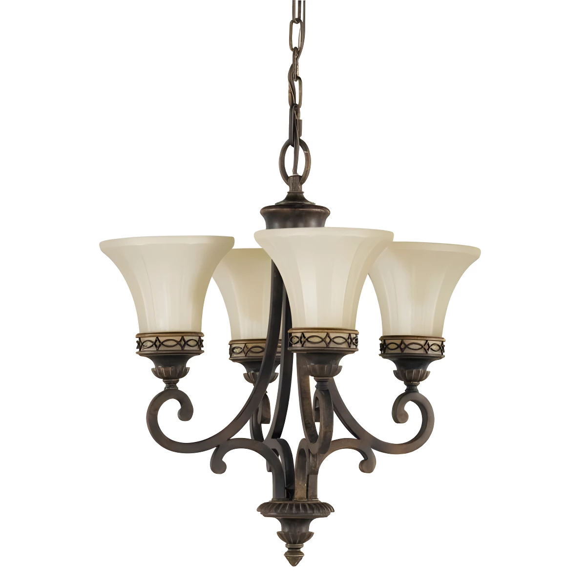 Żyrandol Eleonor - kolor beżowy, brązowy - FE/DRAWING RM4