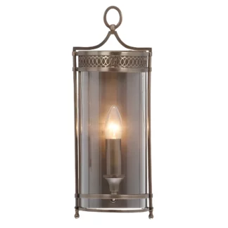 Oryginalna lampa ścienna Lantern – Ardant Decor – ciemny brąz