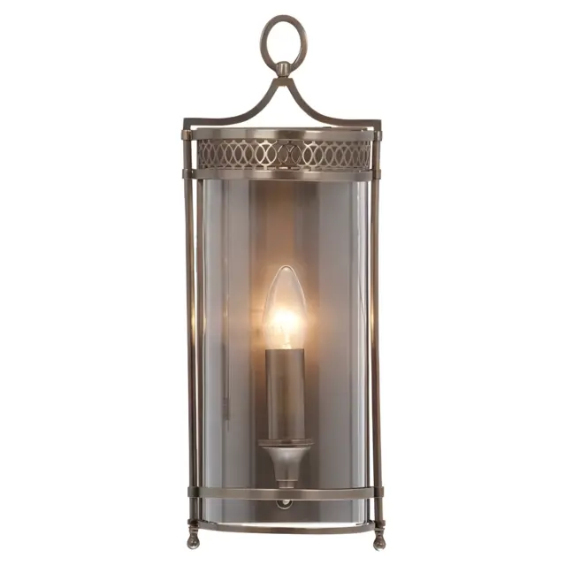 Oryginalna lampa ścienna Lantern – Ardant Decor – ciemny brąz