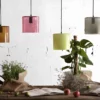 Lampa wisząca Neo - kolor różowy, transparentny - LGH0422