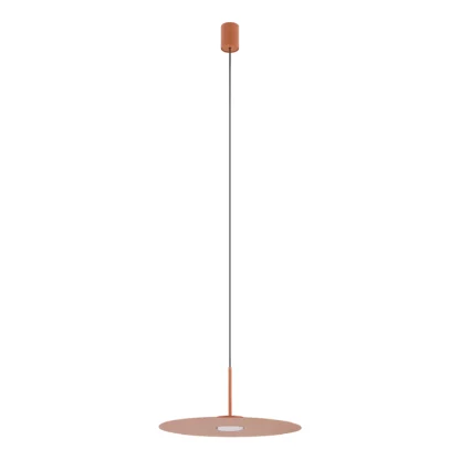 Wisząca lampa Simone w kolorze terakoty, idealna nad stół