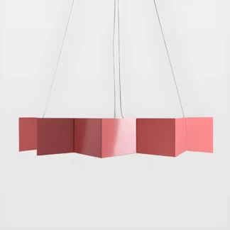 Lampa wisząca Geo - kolor różowy - LGH0535